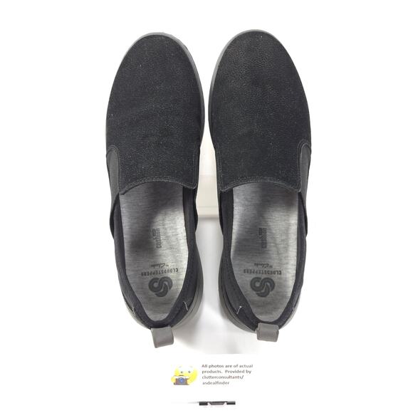 Cloudsteppers by Clarks Slip On Loafer Flat Womens Size 10 15712 Black - Picture 6 of 9